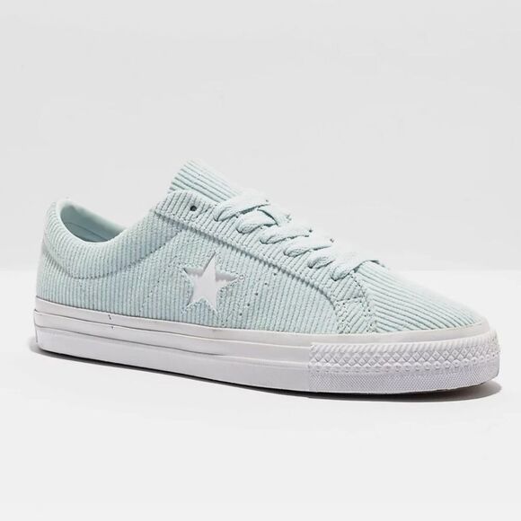 🔥Converse Light Blue Corduroy Sneakers Converse CTAS Pro Mid Shoes Sz 10 New - Picture 10 of 11